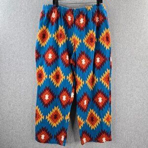 Wrangler Pajama Pants Mens Adult 2X Aztec Western Cowboy Sleepwear Soft Comfort